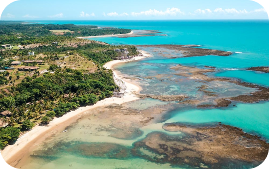 Imagem da Praia do Espelho na Bahia